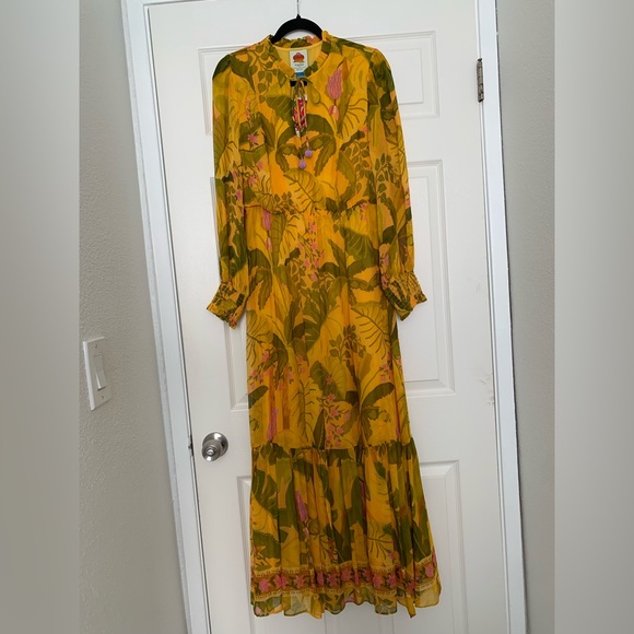 ๐๐ Farm Rio x Anthropologie Printed Midi Dress / Size S - Picture 10 of 10